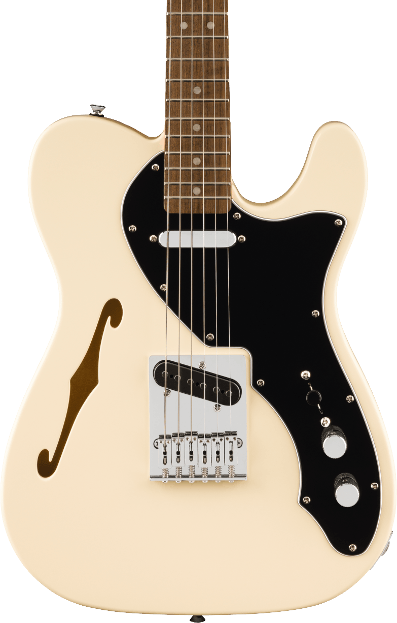 Squier Affinity Series Telecaster Thinline in Olympic White